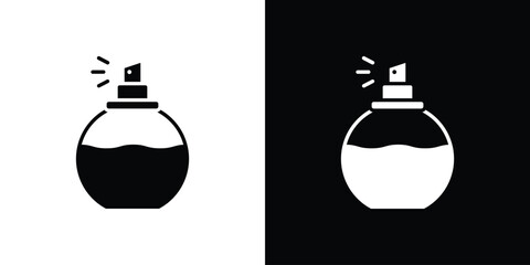 Perfume bottle icon vector illustration glyph style designs for web.