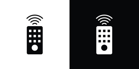 Remote icon vector illustration glyph style designs for web.