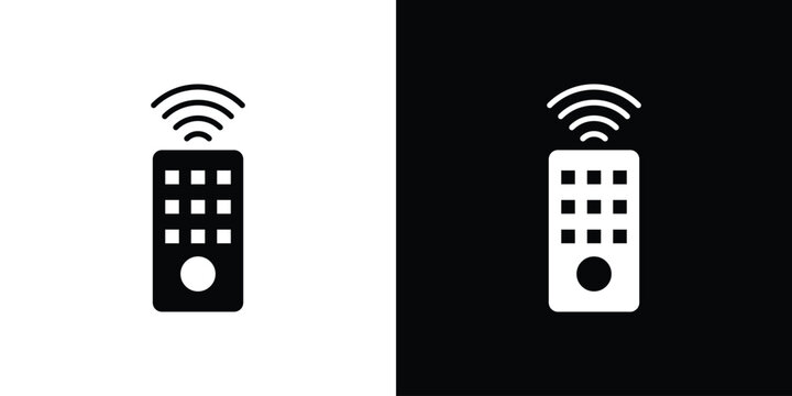 Remote icon vector illustration glyph style designs for web.