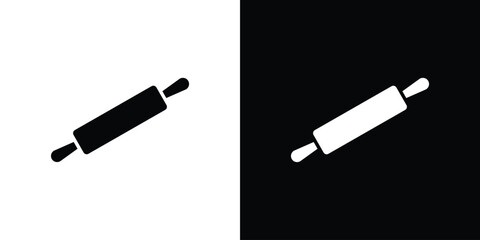 Rolling pin icon vector illustration glyph style designs for web.