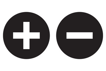 Fototapeta premium Basic mathematical symbol. Plus, minus, multiply, divide icon set. Plus and minus icon set. Math symbol.