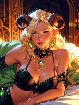Gorgeous Tiefling Girl