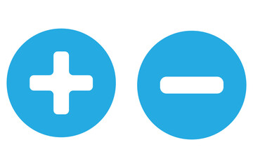 Obraz premium plus, minus icon line red, green vector design