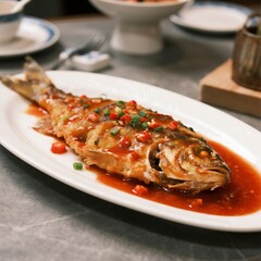A braised fish