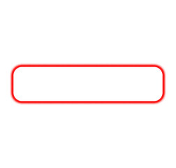 White color text box with clean minimal frame and modern rectangular message design isolated on white background