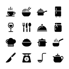 kitchen icons set
