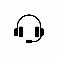 headphones icon on square internet button