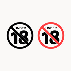 under 18 stamp icon
