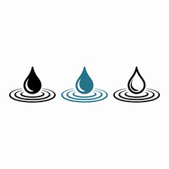 vector illustration of a drop