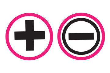 Obraz premium Plus minus multiply and divide sign isolate on white background. Set of mathematical symbols.