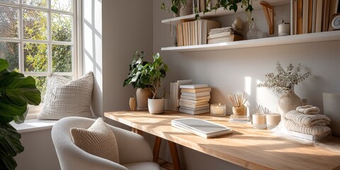 Neutral Toned Productive Corner