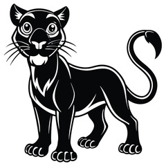 black cat cartoon