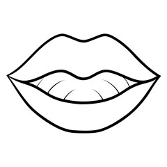 Obraz premium Kiss lips mark AI Vector Love Symbol Design for Couples & Celebrations