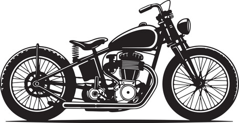 Fototapeta premium Harley Style Bike Vector SVG