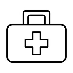 first aid kit, doctor bag icon