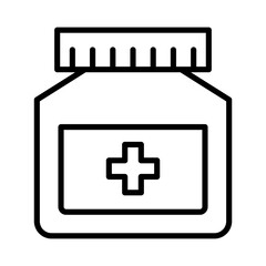 first aid kit icon of medicine in a tube