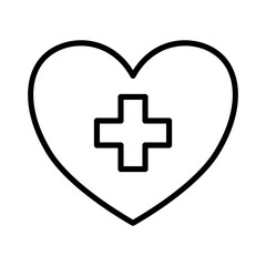 Fototapeta premium first aid kit, heart and healthcare symbol