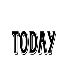 It is a bold and stylish "today" button design with vibrant purple text and border on a white background, ideal for attracting customer attention on websites, social media posts, or digital ads.