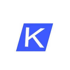 Fototapeta premium blue letter logo