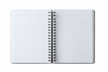 Open lined notebook ready for notes, ideas, and creative brainstorming sessions