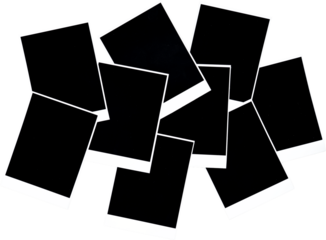 Scattered Blank Polaroid Photo Frames