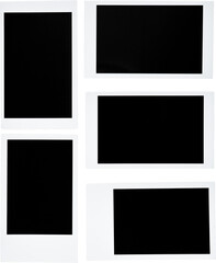 Scattered Blank Polaroid Photo Frames