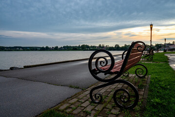 Sebezh city after a thunderstorm (Pskov region)