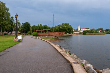 Sebezh city after a thunderstorm (Pskov region)