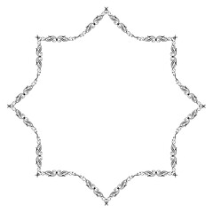 Vintage Ornamental Vector Frame – Elegant Black Vector Border, SVG