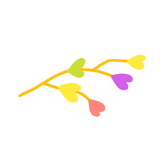 colorful heart-shaped leaves