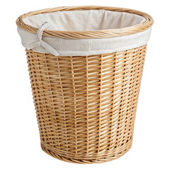 Obraz premium Woven basket with a fabric liner.
