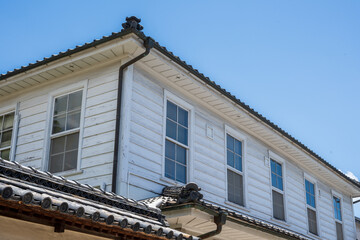 日本の岡山県倉敷市の古くてとても美しい建物