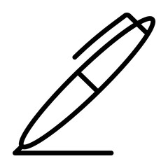 Copywriting Pen Vector Line Icon Design