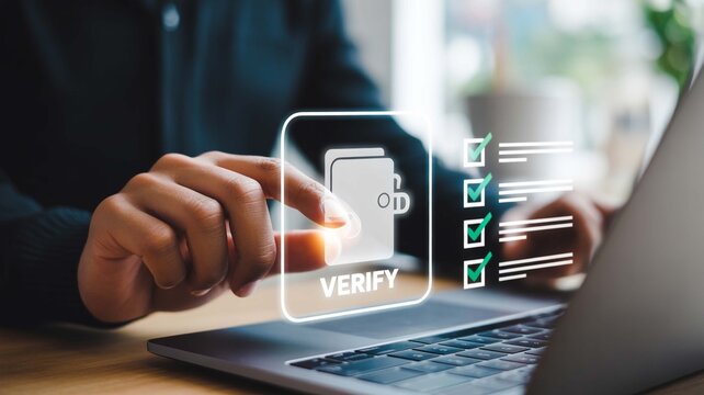 Digital Identity Verification Seamlessly authenticate your credentials with a tap ensuring secure online access with a