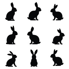 A Collection Of Eleven Shark Silhouettes Presented In Various Dynamic Poses Graphic Design