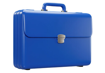Isolated Blue Briefcase