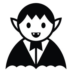 cute vampire vector icon