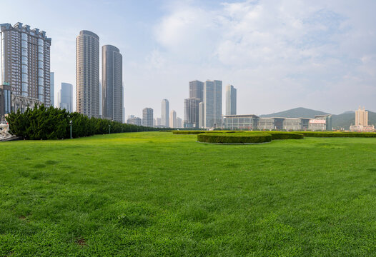 downtown Dalian nearby the Xinghai Square