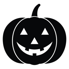 jack o  lantern smile vector icon