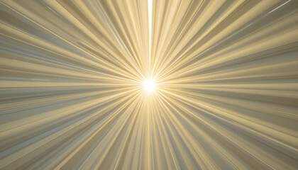 Abstract sunburst background with a glowing center and golden light rays, ideal for commercial use in presentations, promotions, and luxury branding.