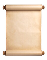 Aged scroll of parchment