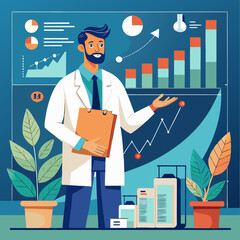 set of business people