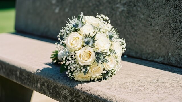 wedding bouquet of roses