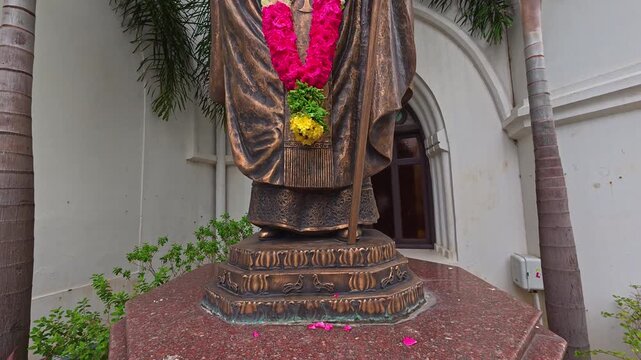 St. Thomas Cathedral Basilica, is a church of Roman Catholic Archdiocese of Madras and Mylapore Church, Chennai, Tamil Nadu india. when it was built by the Portuguese over the tomb of Thomas in 1896.	