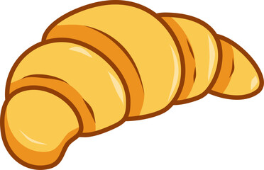 croissant on a white background