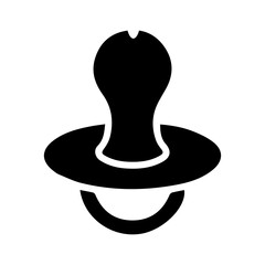 Baby nipple glyph icon