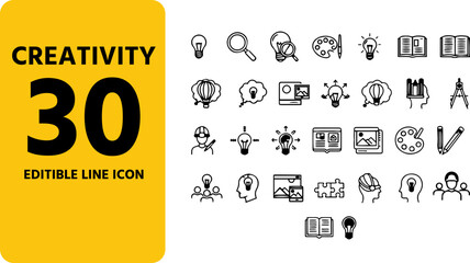 30 Creativity Icon Set 