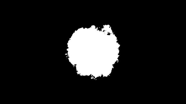 Territory outline self drawing animation. 3D white map blck background.
