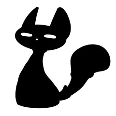 the chilly black cat