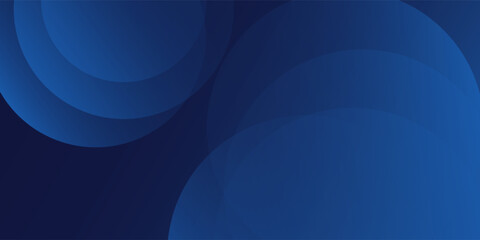 Abstract blue simple glowing geometric lines on dark blue background.